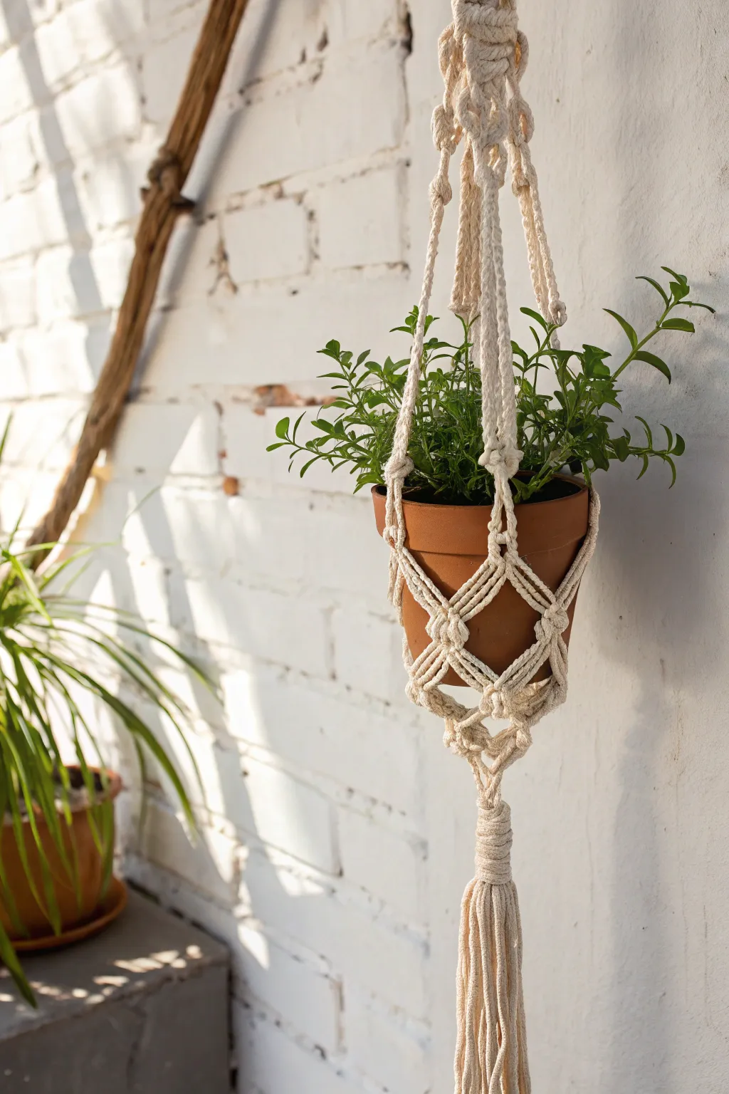 Elevate her space with a handcrafted macrame plant hanger—a perfect blend of simplicity and elegance.