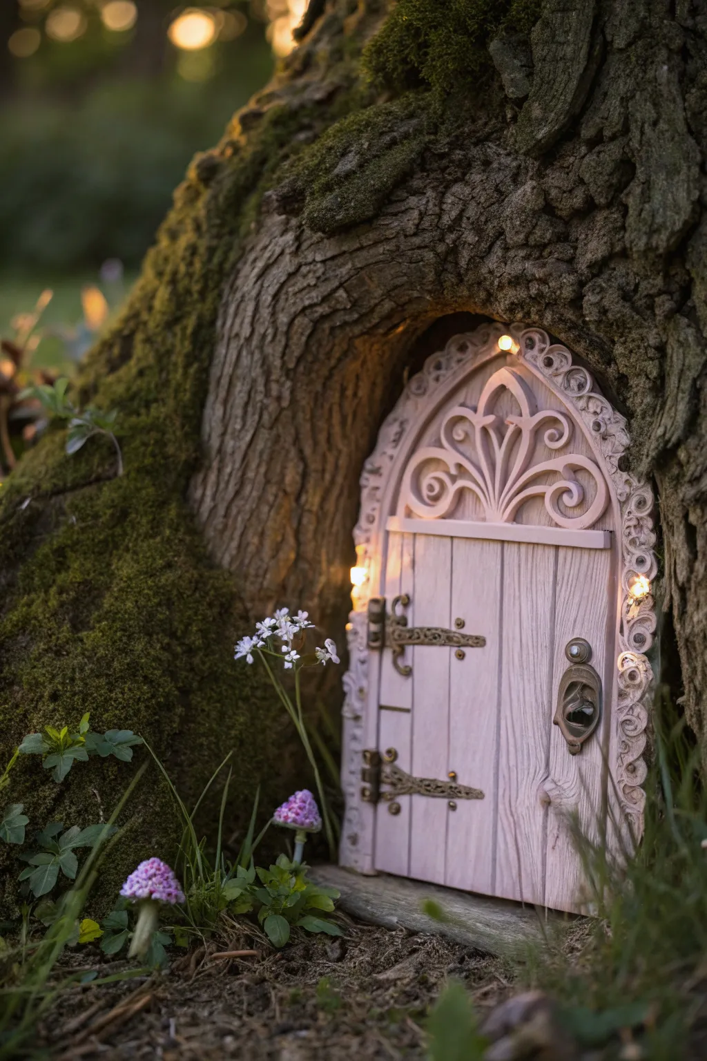 Unlock the magic of the night with a glow-in-the-dark fairy door, where simplicity meets enchantment.