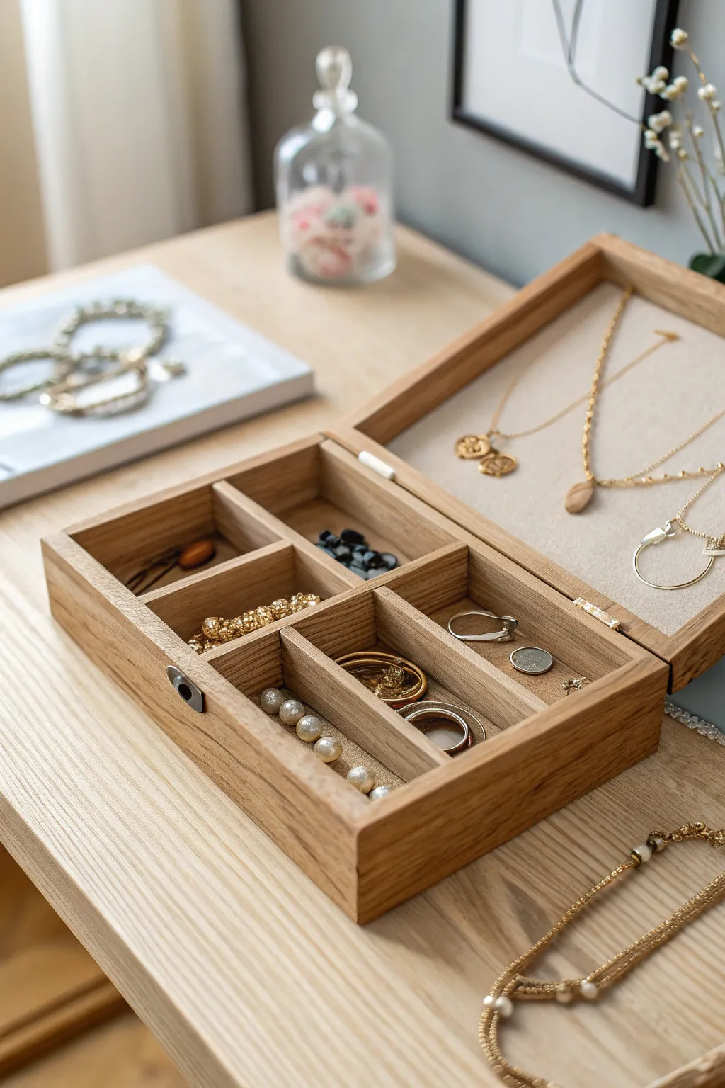 Elevate your style with chic jewelry organization—where simplicity meets elegance.
