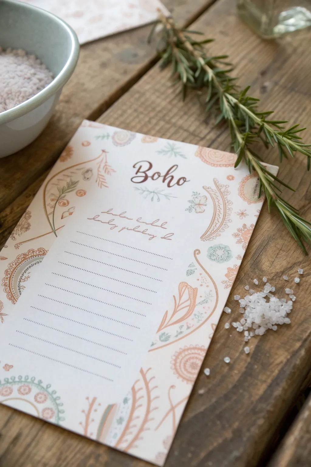 Capture the essence of love with a personalized recipe card, a sweet reminder of cherished moments in the kitchen.