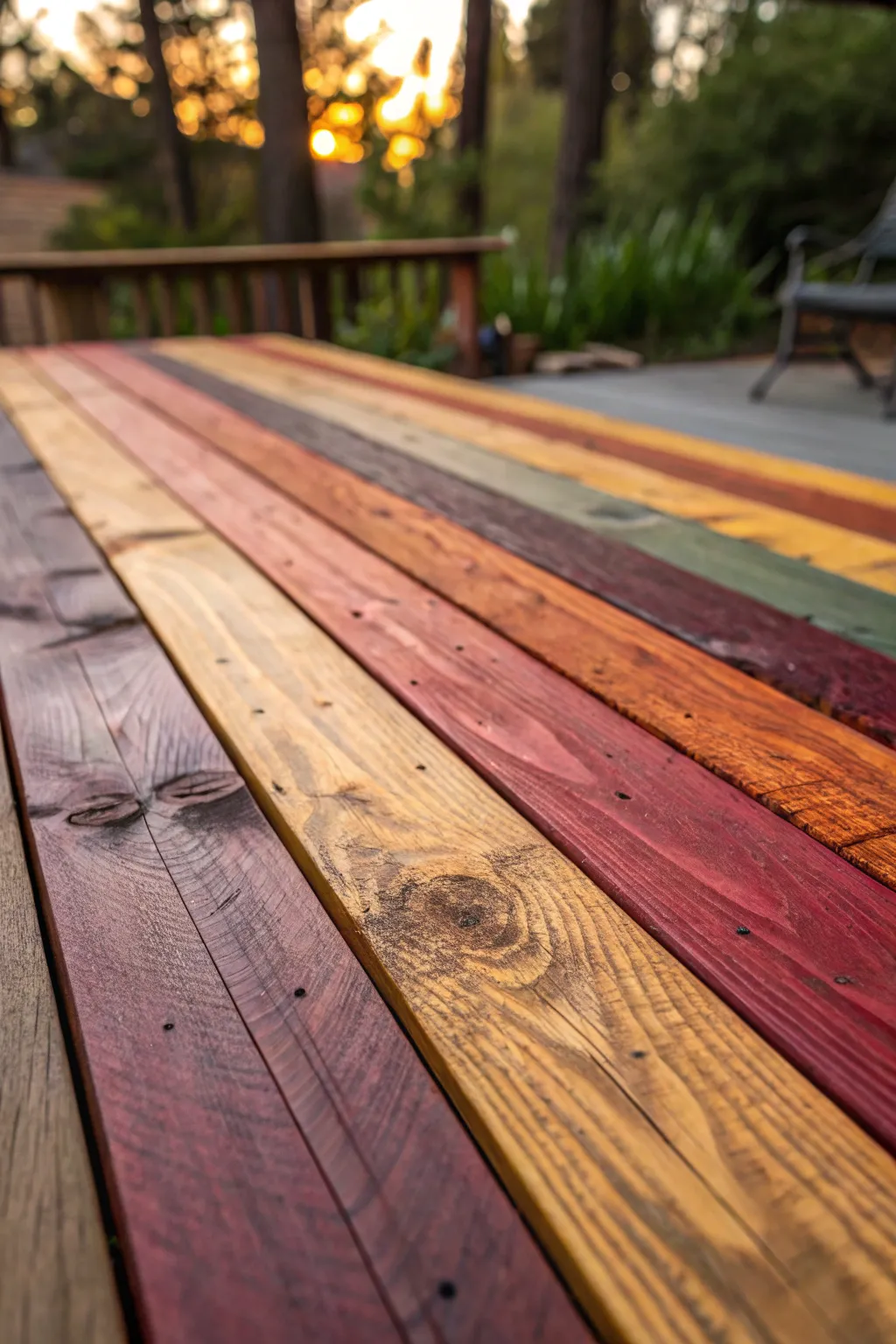 Transform your deck with a splash of color and craftsmanship!