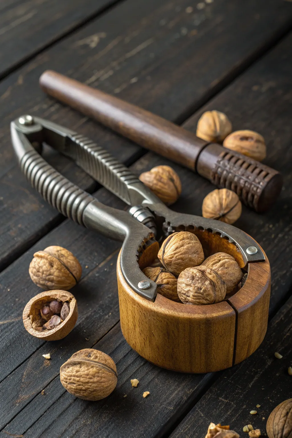 Mastering Mechanics: Witness the Artistry of a Handcrafted Nutcracker Lever in Action.