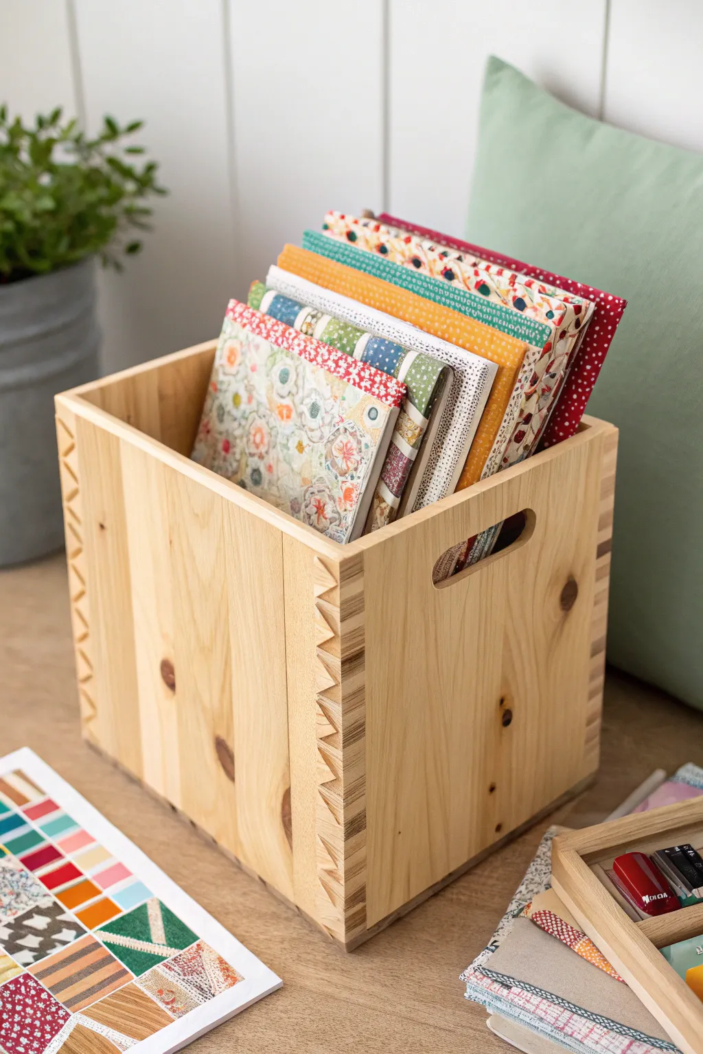 Organize with elegance: A Scandinavian-inspired solution for your scrapbook borders.