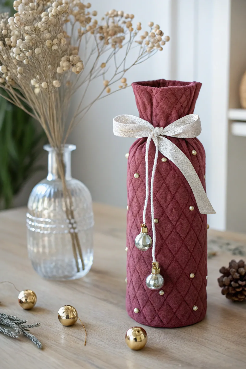 Elevate your holiday decor with minimalist elegance and a festive touch. 🎄✨
