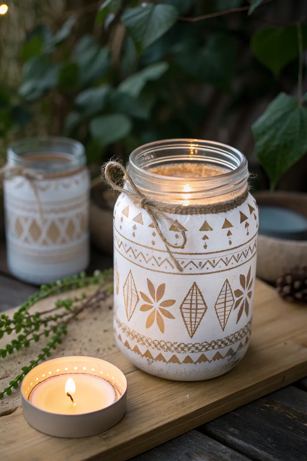 Illuminate your evenings with handcrafted elegance—Scandinavian-inspired glass jar lanterns.