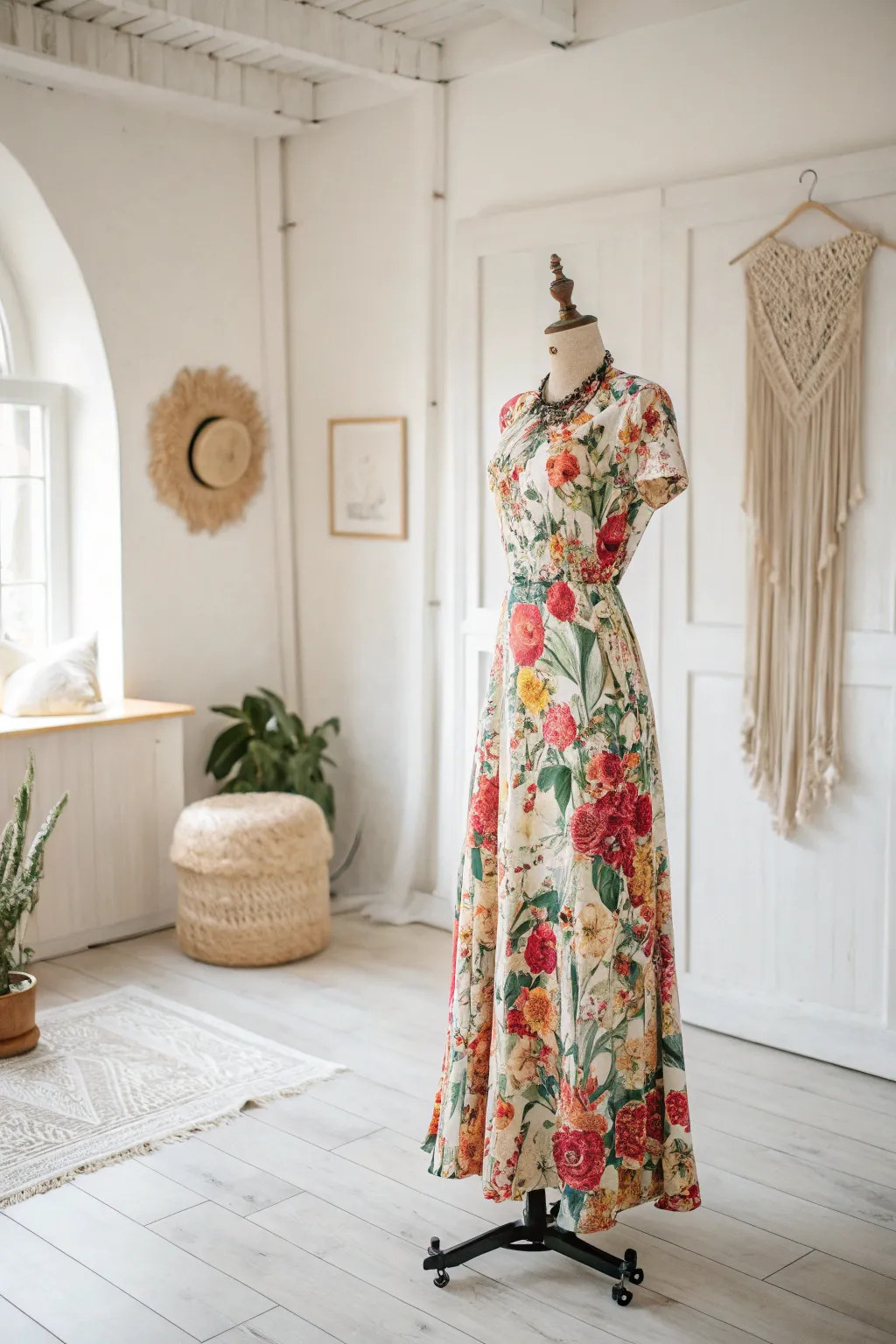 Embrace the essence of spring with vibrant florals in minimalist elegance.
