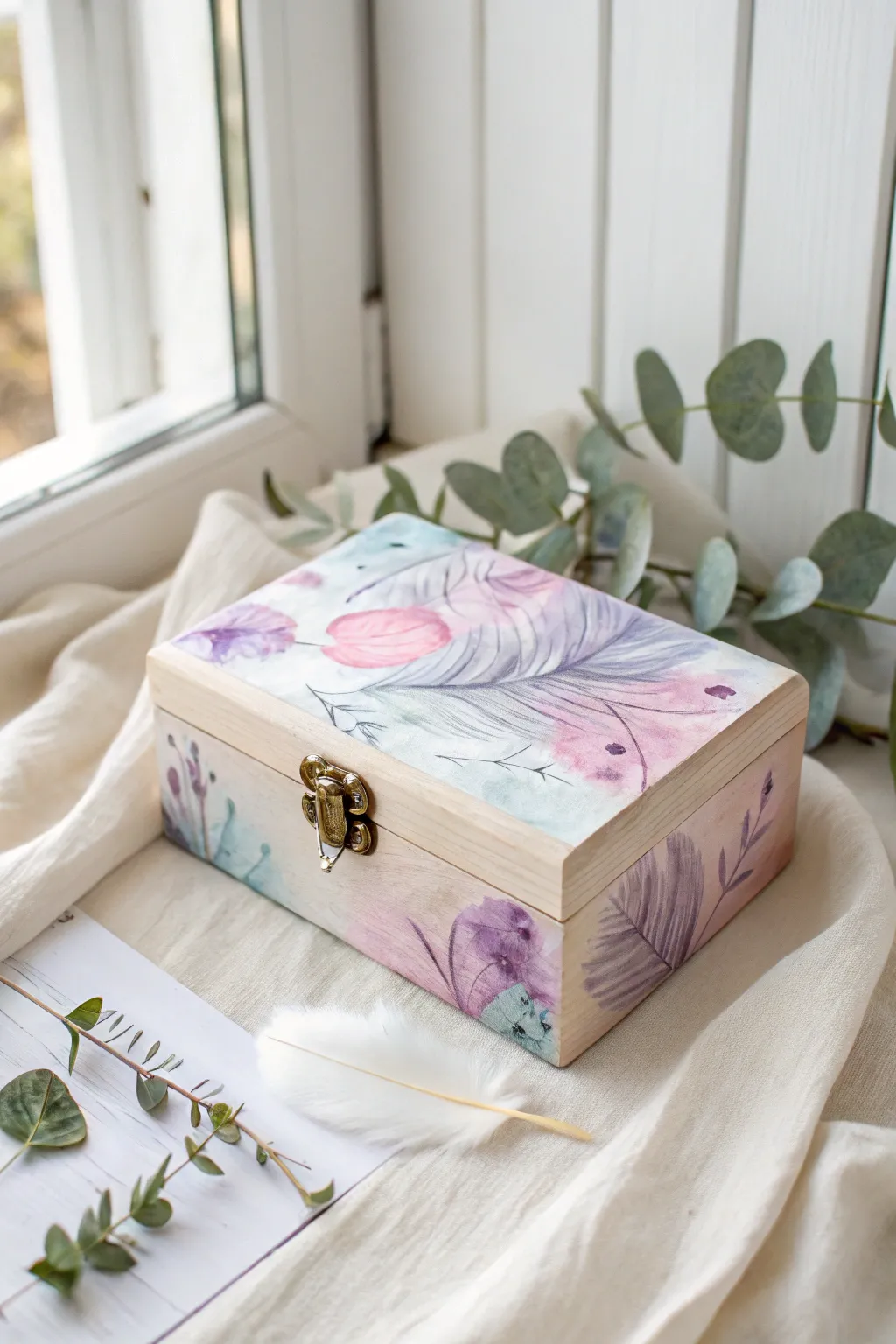 Discover the art of storing treasures: A watercolor masterpiece for your jewelry.
