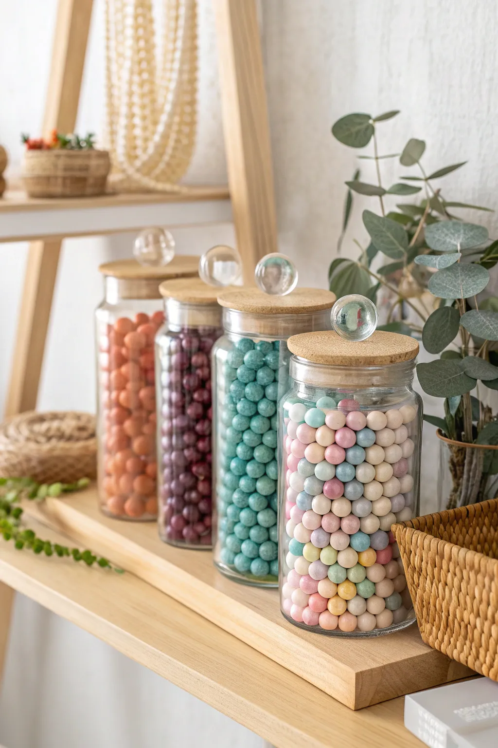 Transform your studio with vibrant bead storage—eco-friendly and elegantly minimalist.