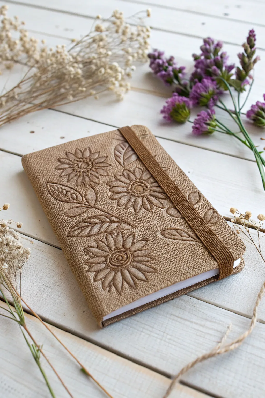 Embrace the beauty of textures with a handcrafted journal that feels as good as it looks.