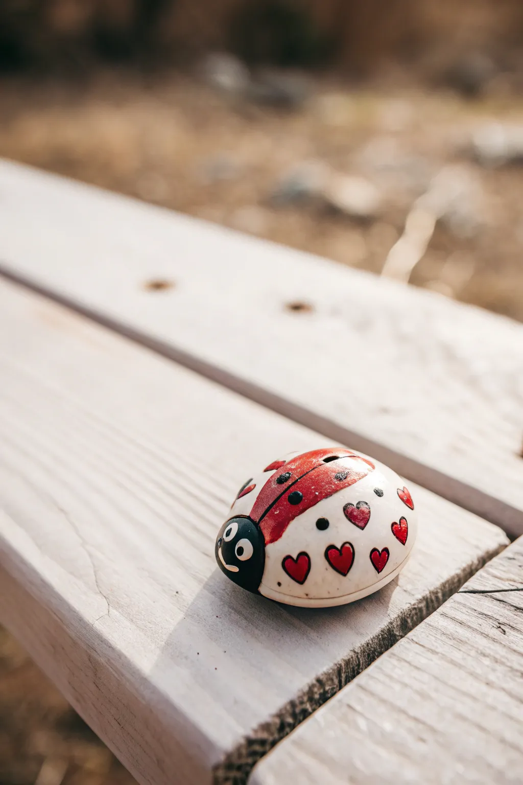 Discover the charm of a kawaii ladybug with heart patterns - a delightful blend of Scandinavian and Boho aesthetics!
