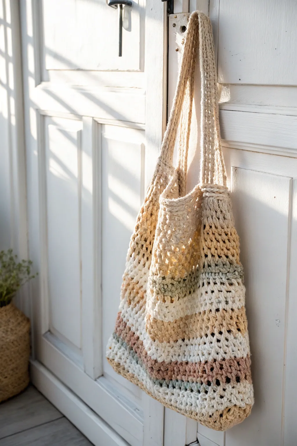 Transform waste into wonder with our chic and sustainable plarn shopping bags.