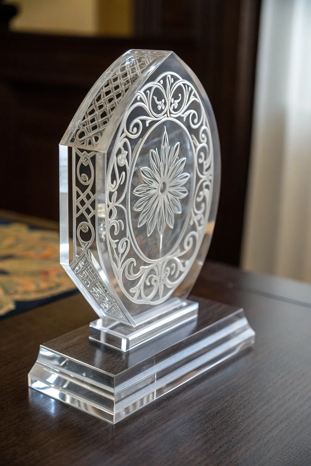 Celebrate success with artful precision: Custom laser-engraved acrylic awards.