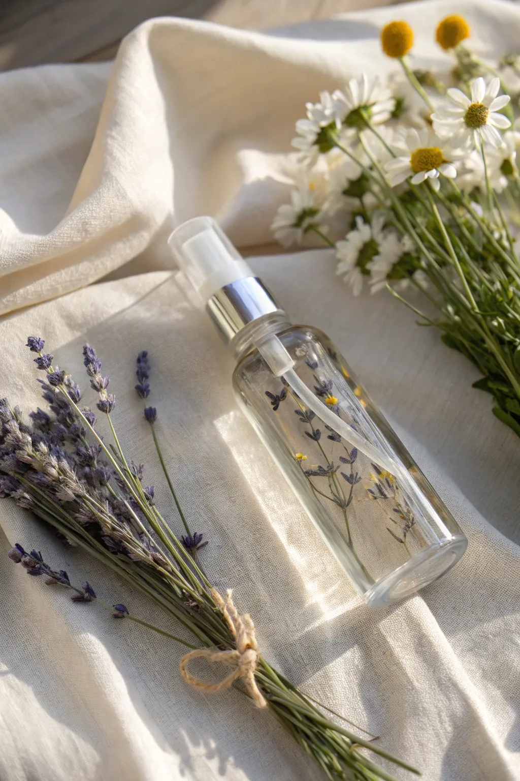 Craft your way to tranquility with this DIY aromatherapy pillow spray, perfect for a serene Valentine's night.