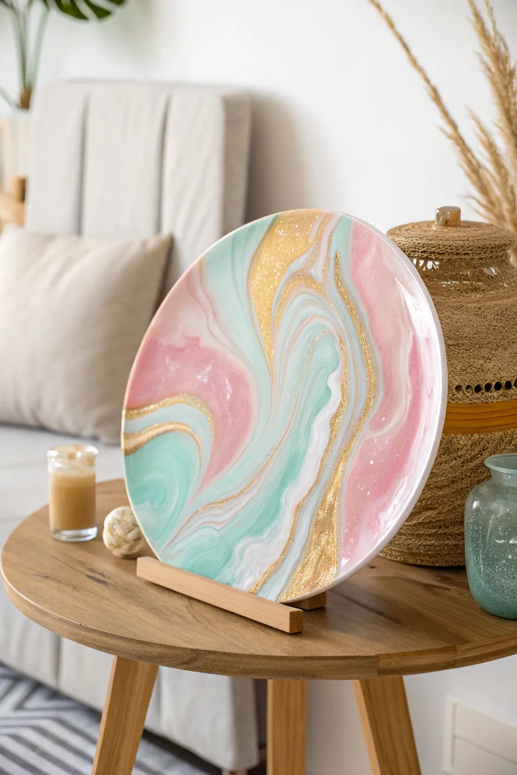 Dive into the beauty of abstract resin art, where every swirl tells its own story.