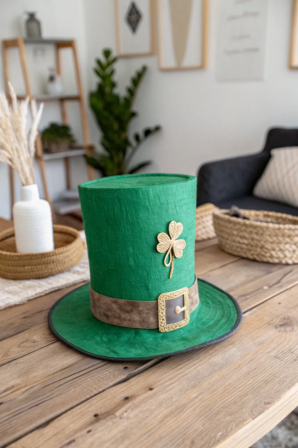 Catch a leprechaun with style: Crafty and charming green hat trap!