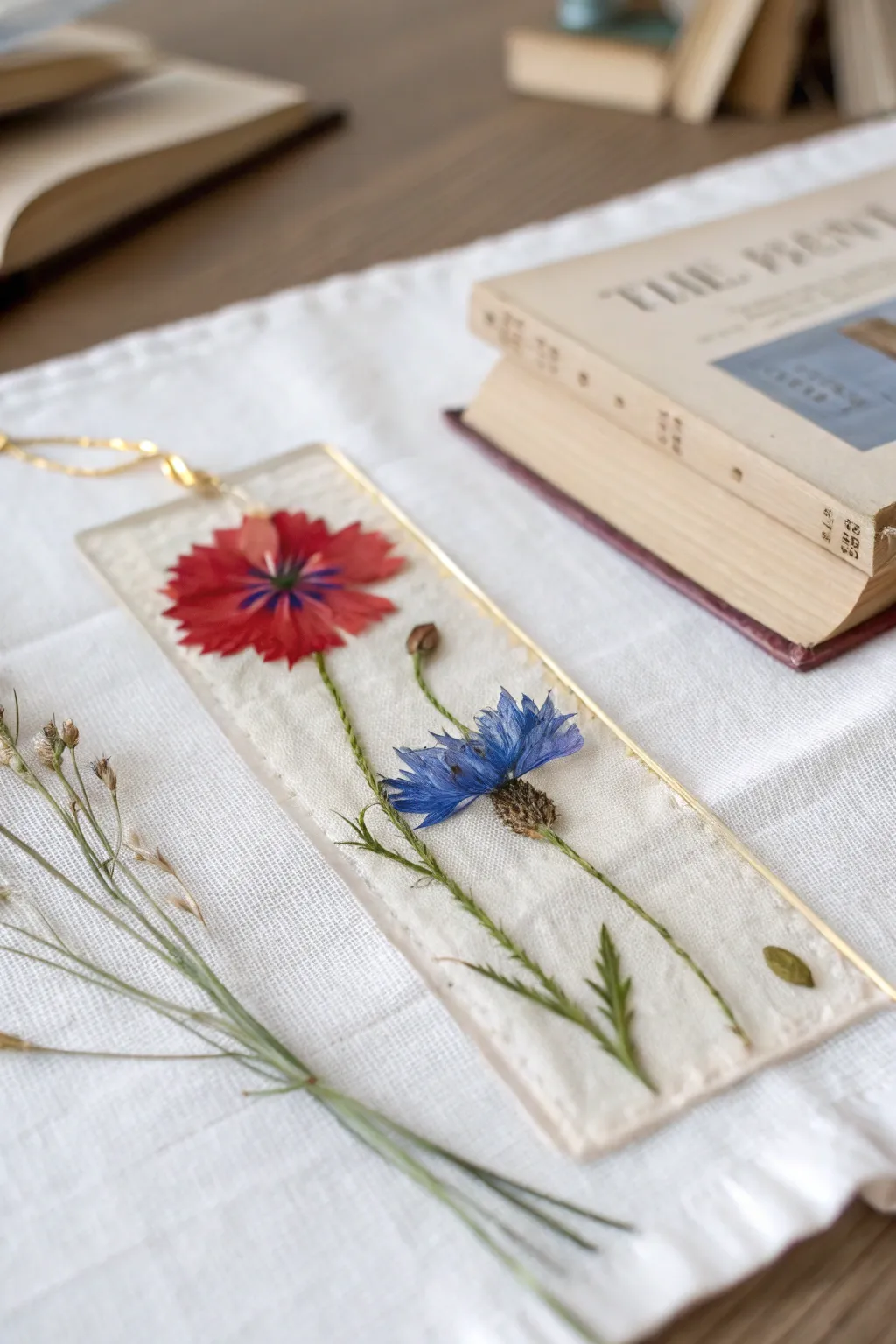 Add a touch of nature’s elegance to your reading with these stunning pressed flower bookmarks.