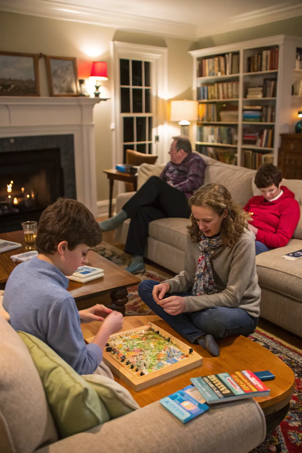 Action and interaction bring life to your living room photos.