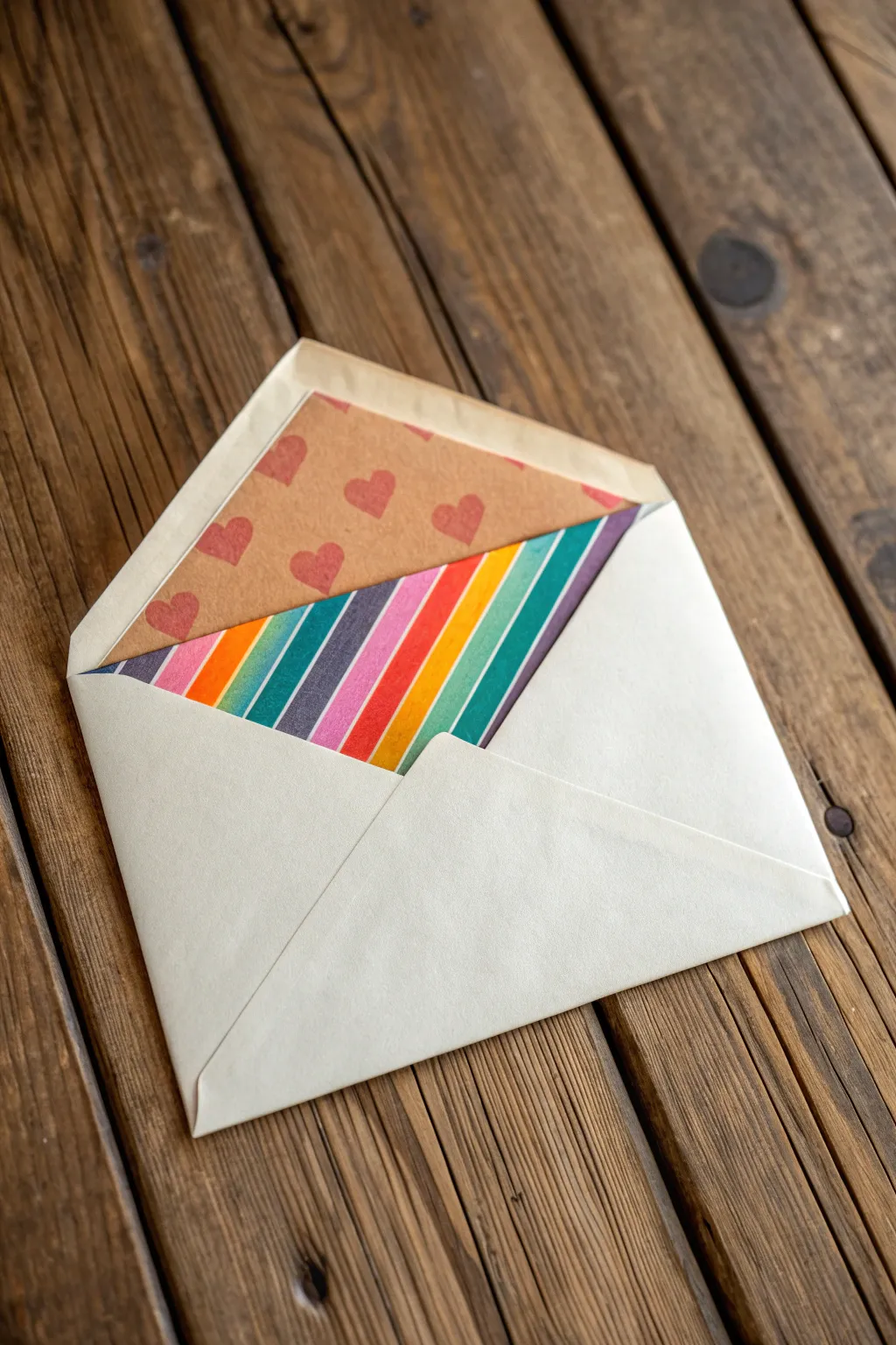 Unveil a burst of color with every love letter. ✉️🌈 #EnvelopeSurprise #BohoMinimalism