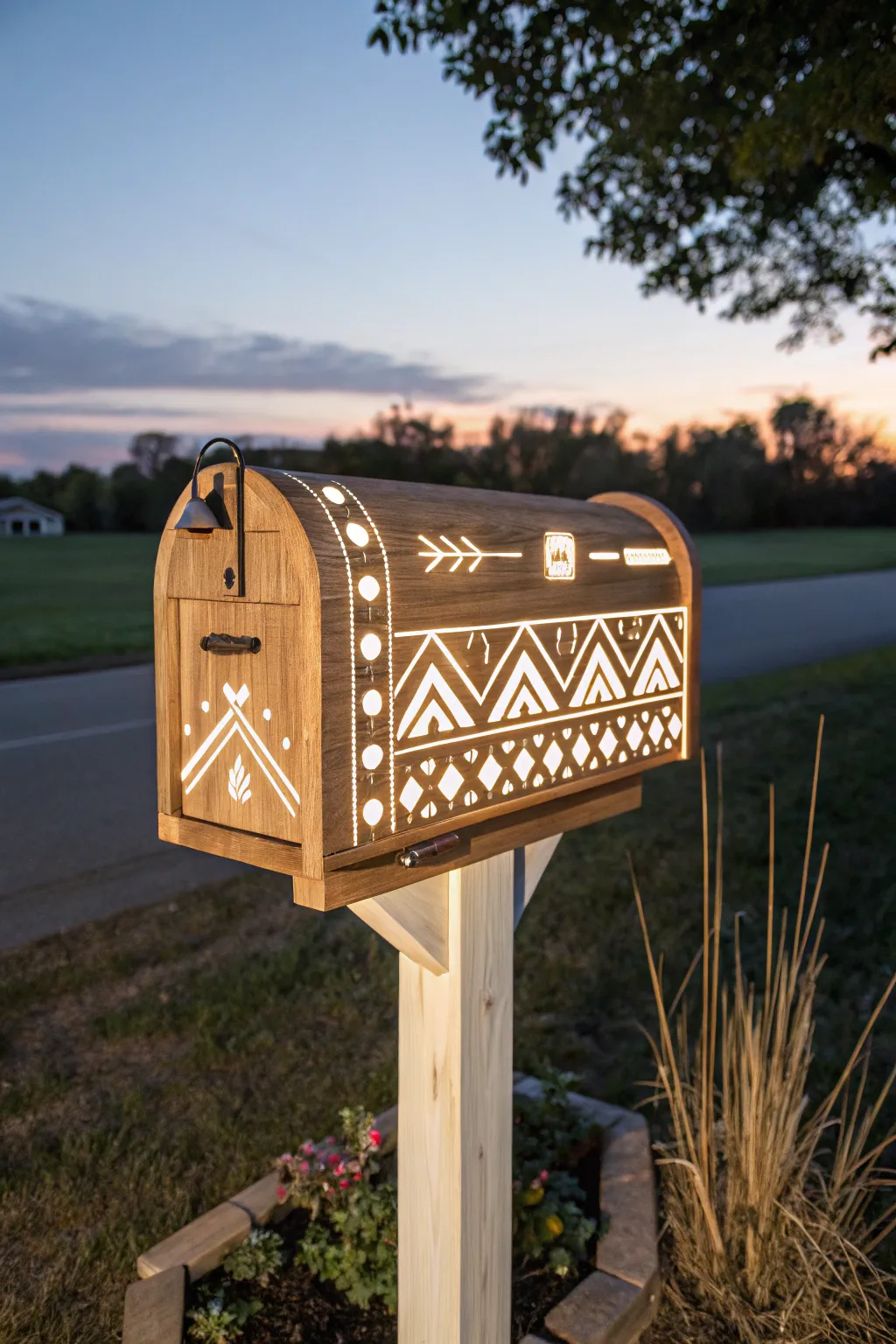 Illuminate your entrance with a glow-in-the-dark mailbox masterpiece.