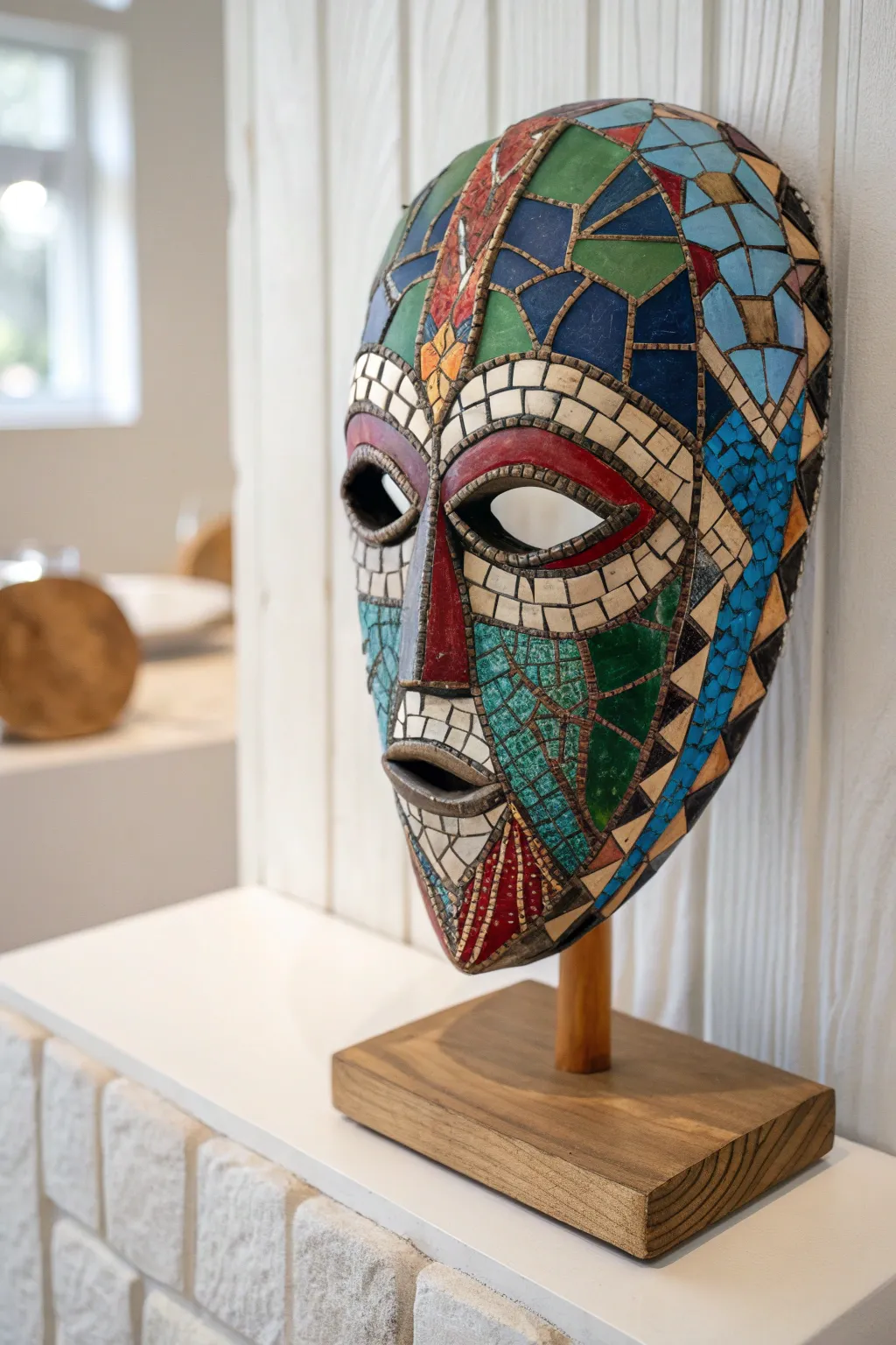 Crafting Connections: A Stunning Mosaic Mask Project for the Whole Class
