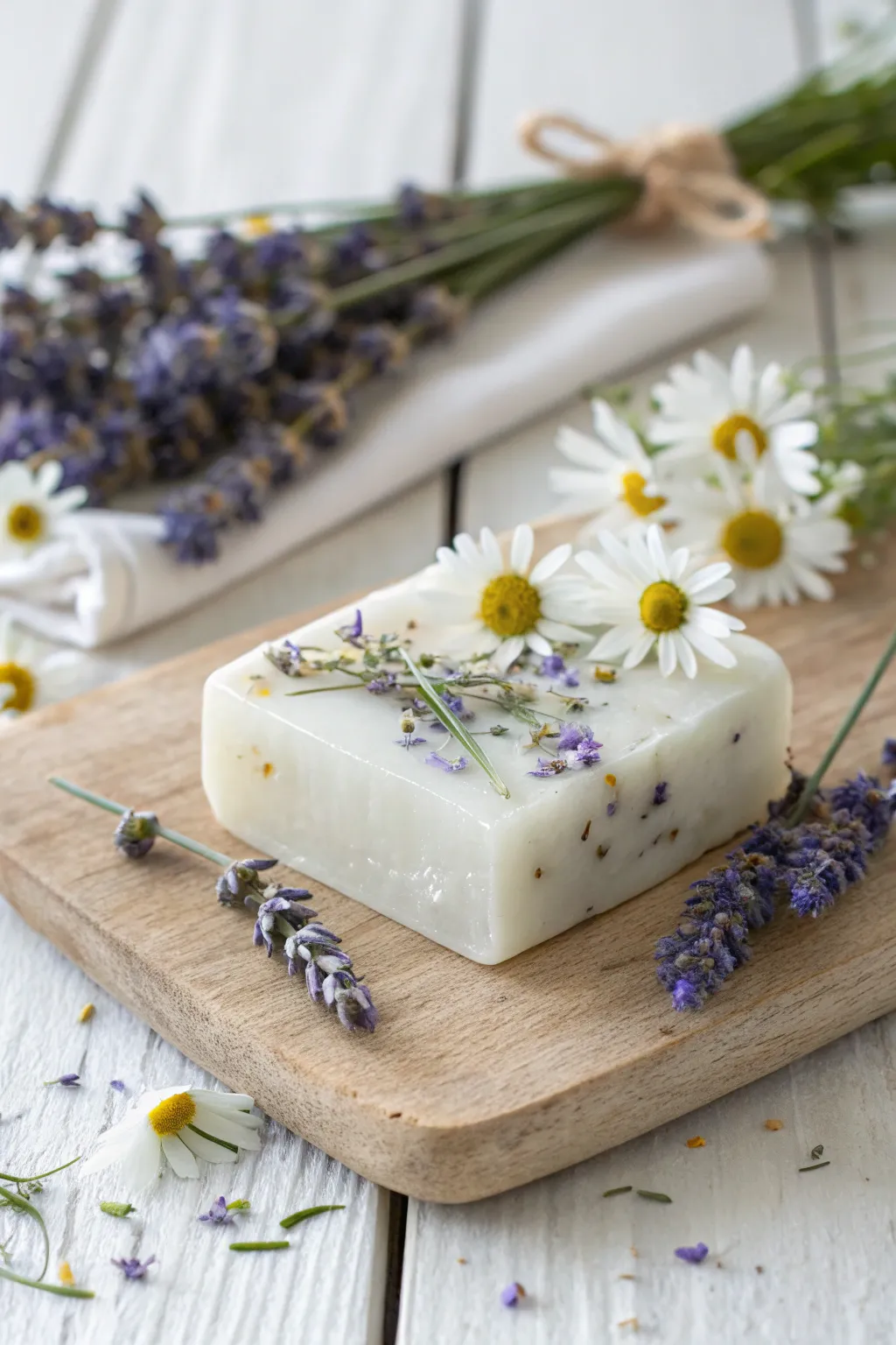 Botanical Bliss: Elevate your self-care routine with these stunning natural soap bars.