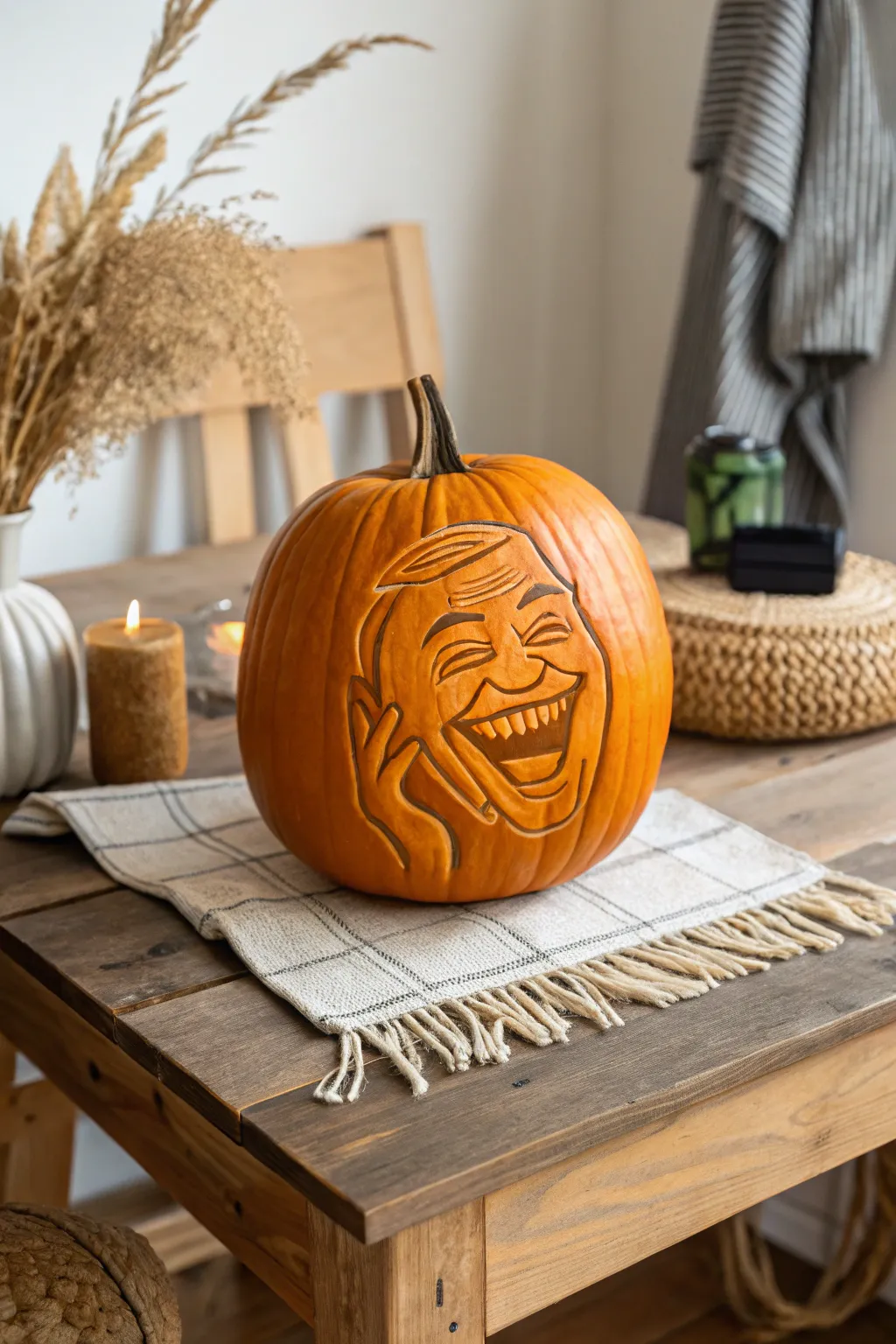 Think smart this Halloween with a Roll Safe pumpkin carving!