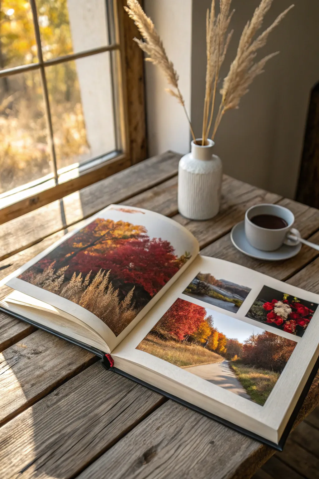 Capture the warmth of autumn with a memory book that tells your seasonal story.