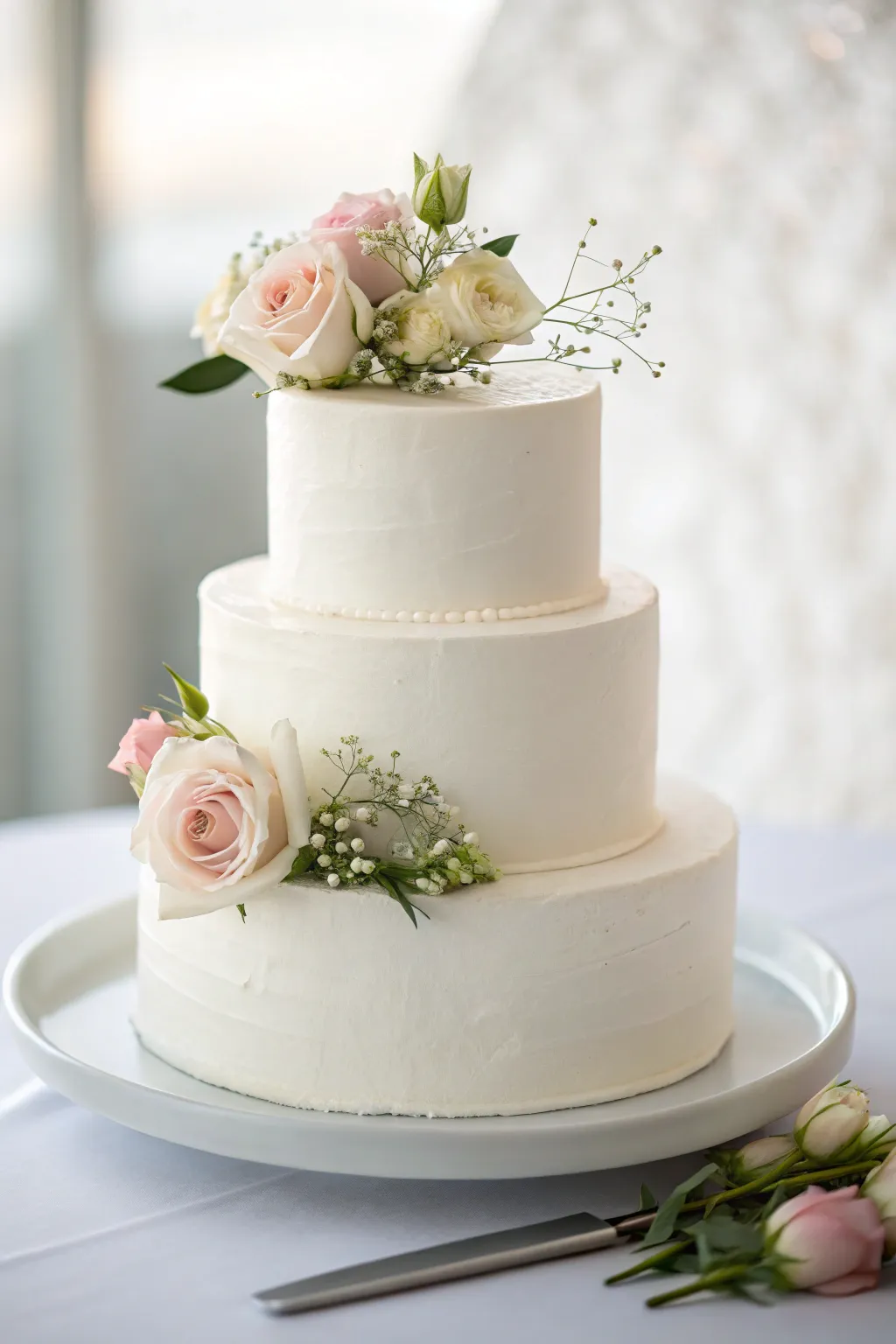A minimalist cake that delights both the eyes and the taste buds.