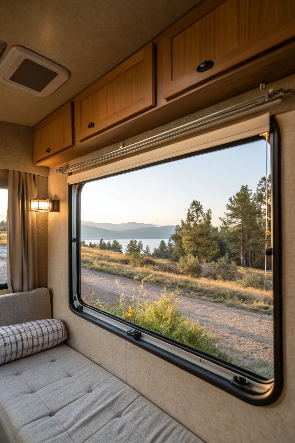 Frameless window look lets the view take center stage.