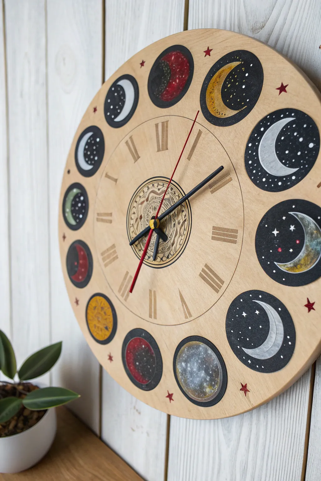 Embrace the beauty of lunar cycles with this stunning eclipse-inspired clock. A perfect blend of art and functionality for your minimalist sanctuary.