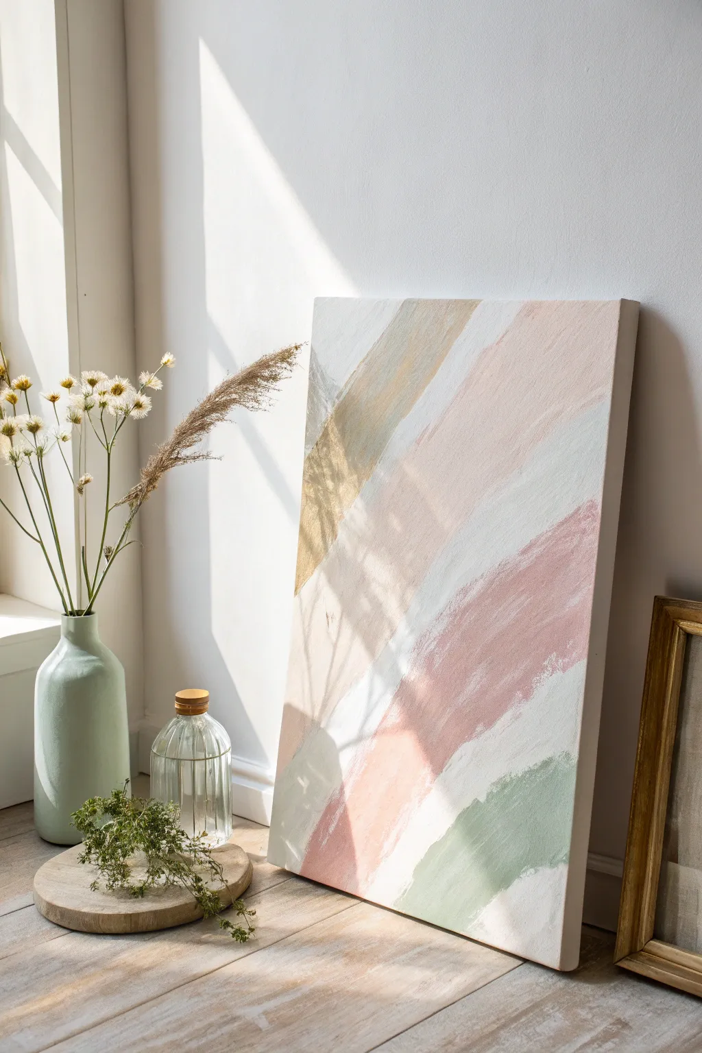 Transform a simple canvas into a cherished piece of art this Mother's Day, blending minimalist elegance with a personal touch.