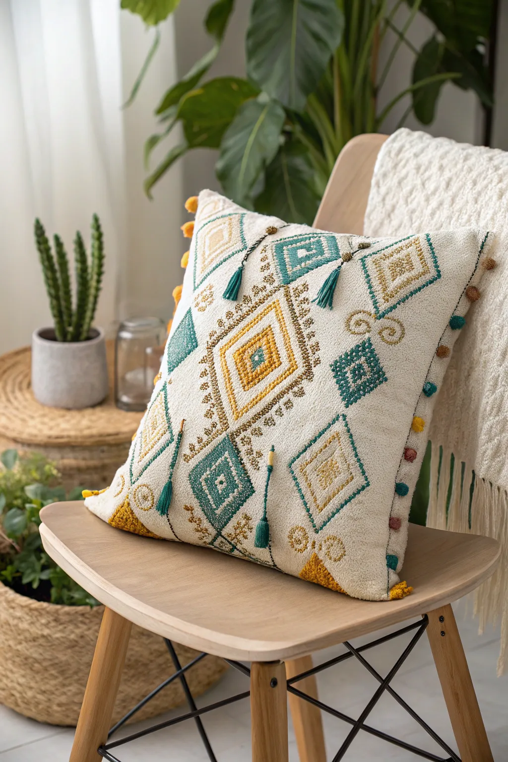 Add a personal touch to your home with this beautifully crafted cushion, perfect for a heartfelt Mother's Day gift.