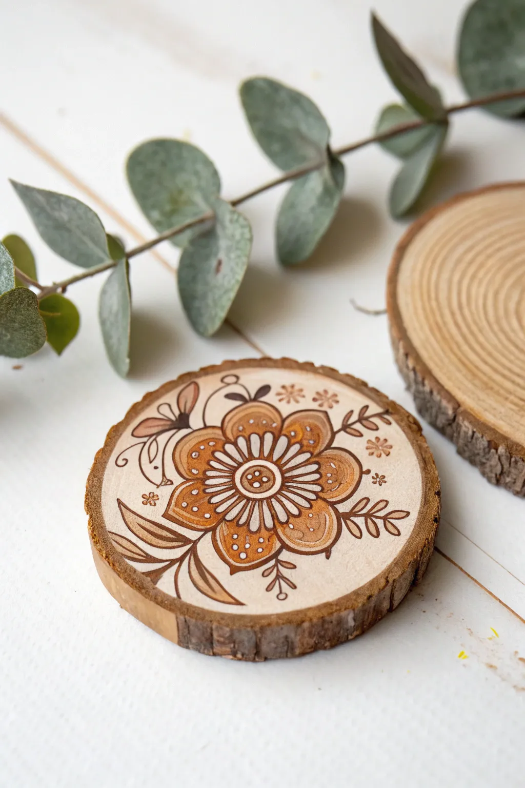 Celebrate Mother's Day with the rustic charm of handcrafted wood slice magnets, inspired by nature and cherished memories.