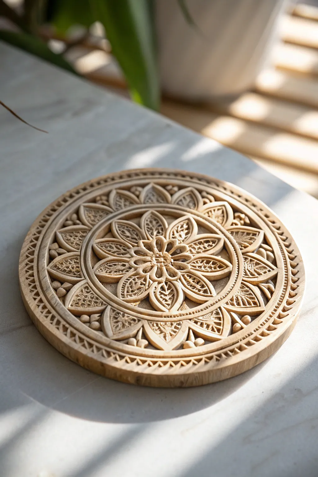 Celebrate Mother's Day with the serene beauty of an intricately crafted wooden mandala, perfect for bringing mindfulness and elegance into any space.