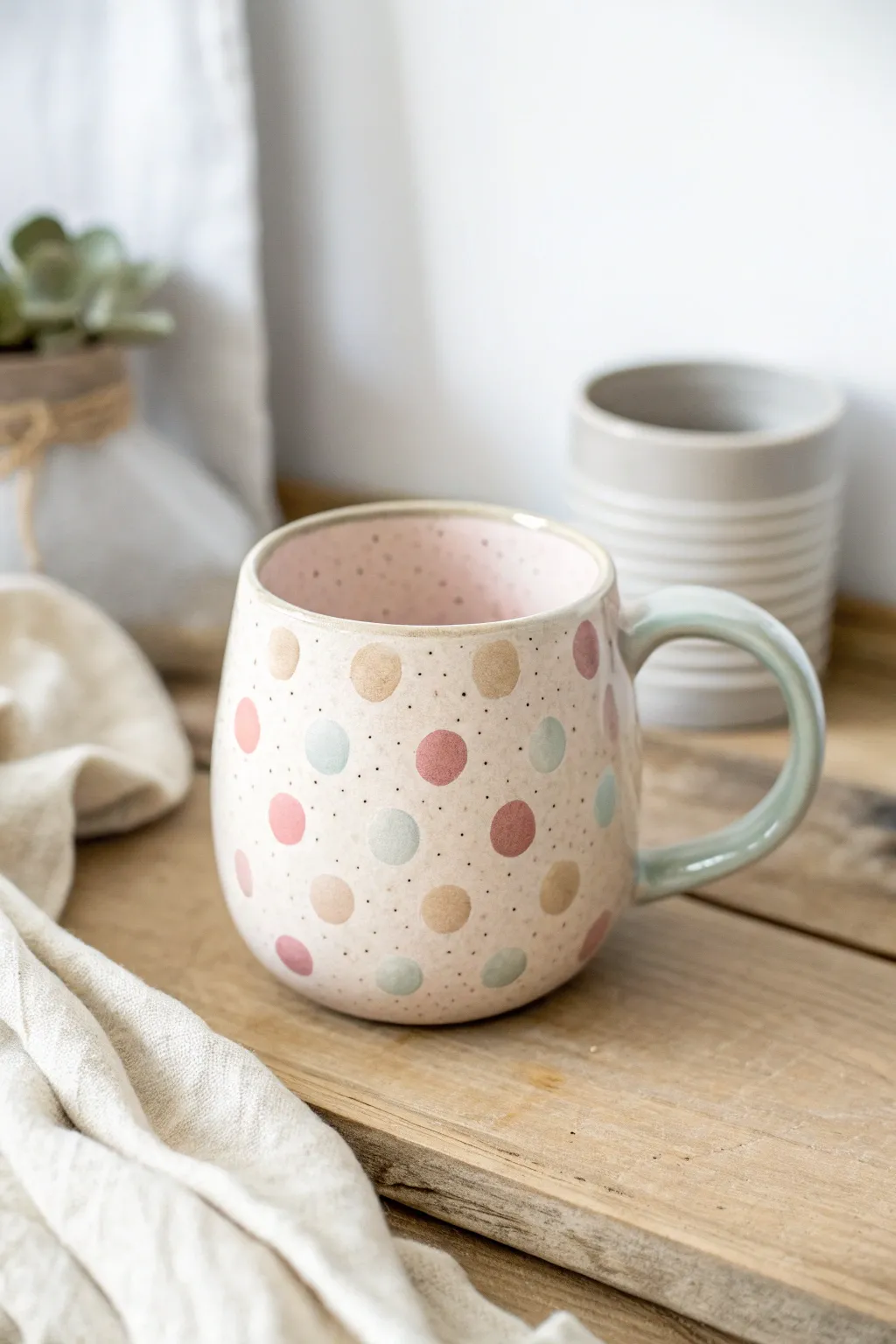 Add a sprinkle of joy to your morning with whimsical polka dots.