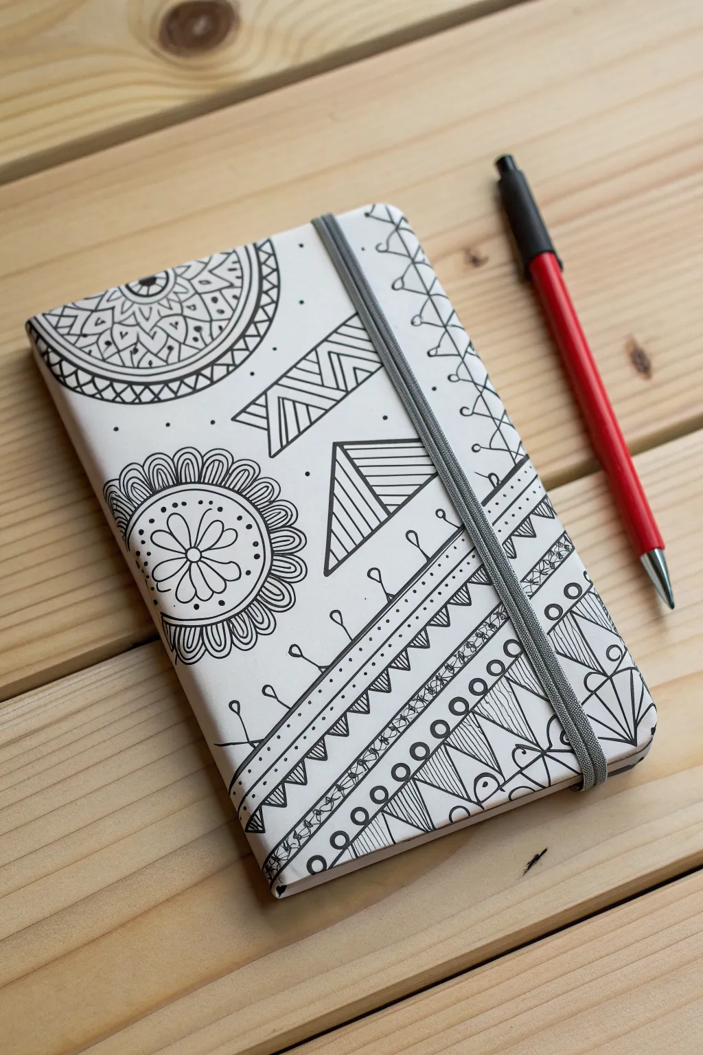 Transform your notebook into a doodle paradise with minimalist charm and a splash of creativity.