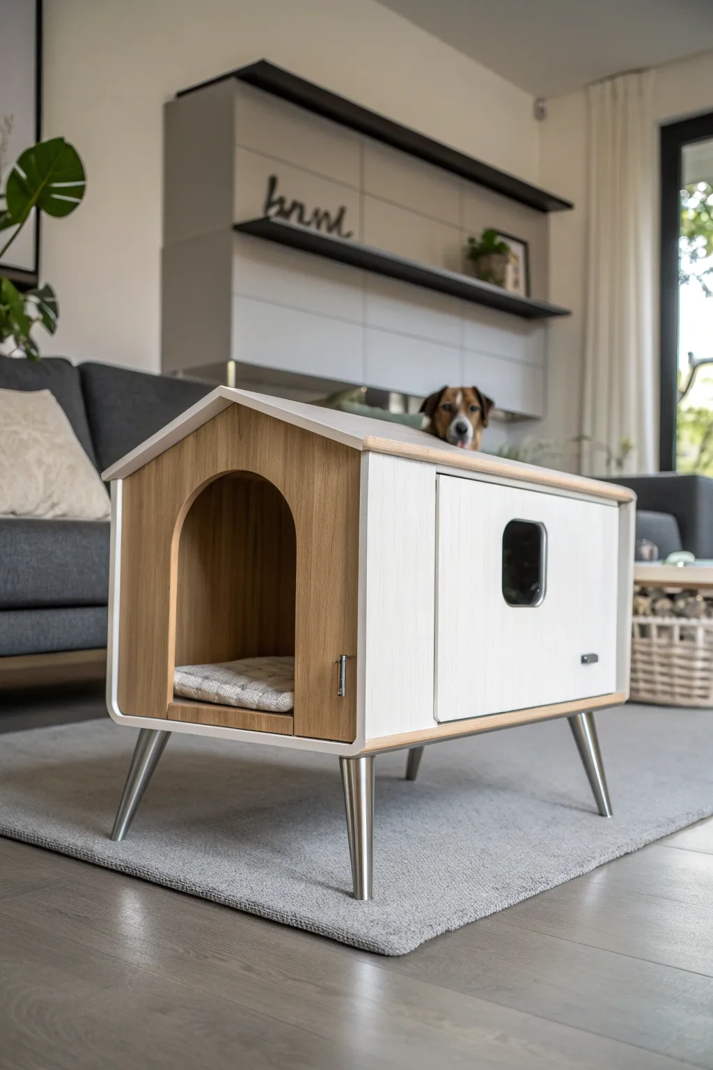 Elevate your pet's space with sleek, minimalist elegance.