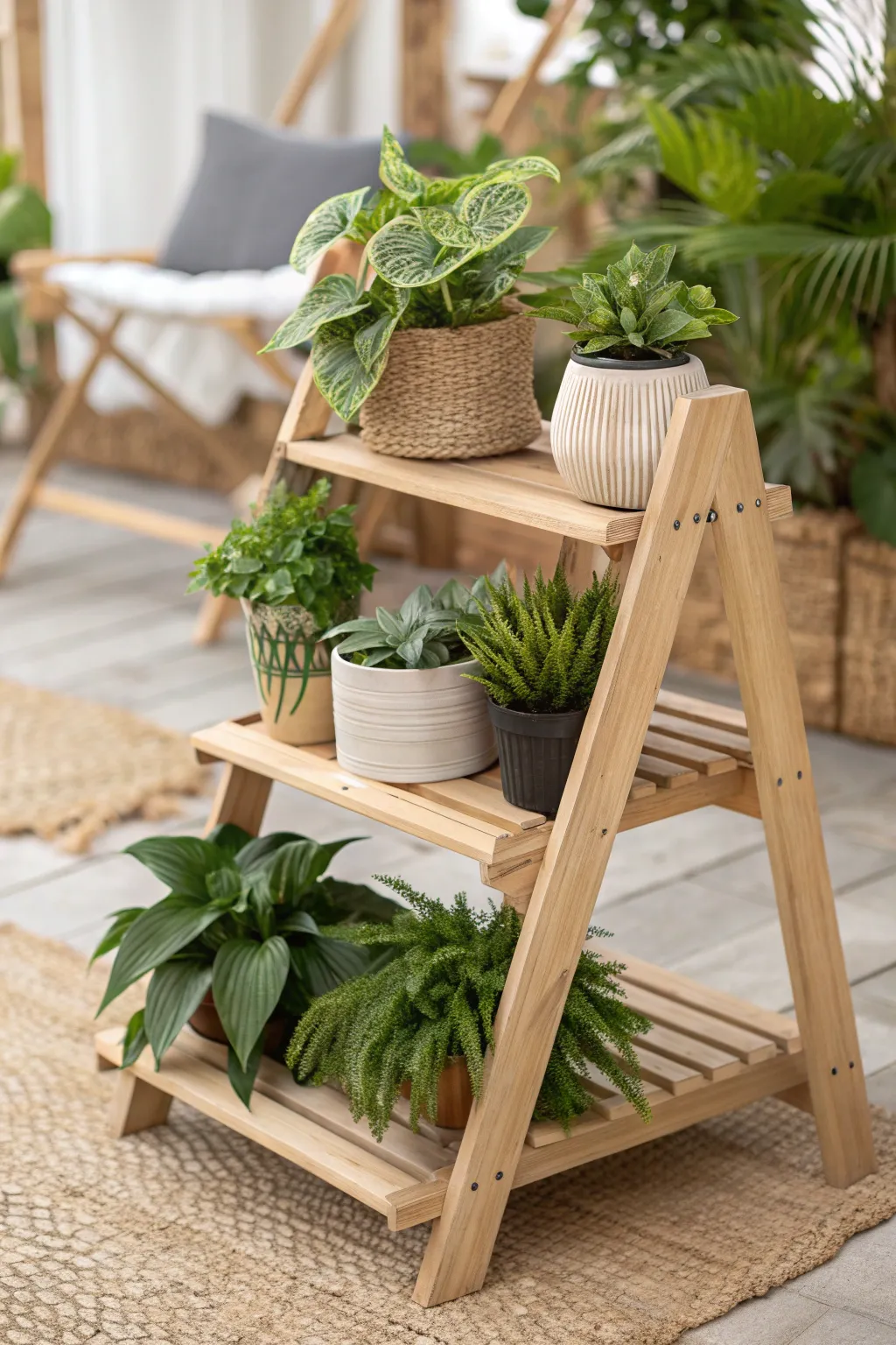 Elevate your garden with a tiered plant stand that turns every plant into a star.