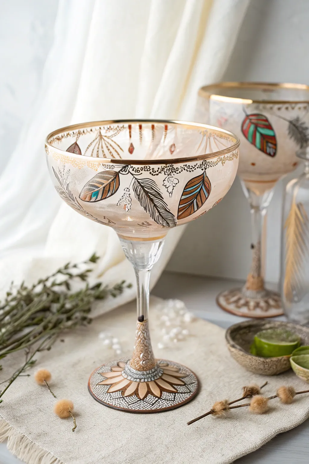 Sip in style with bohemian charm. 🌿✨ #BohoElegance