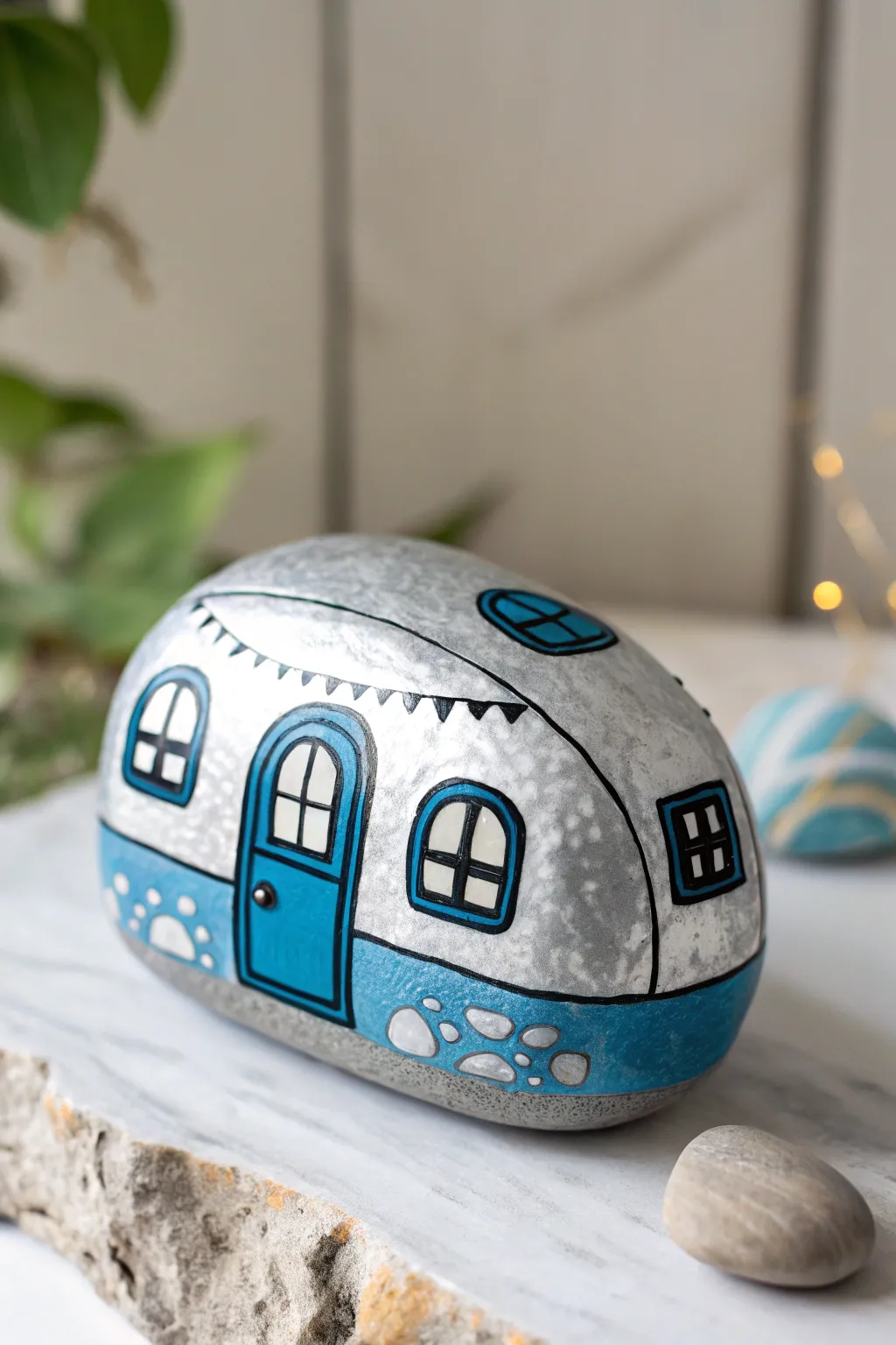 Transform your garden with a touch of the future—where rocks become sleek, space-age homes.