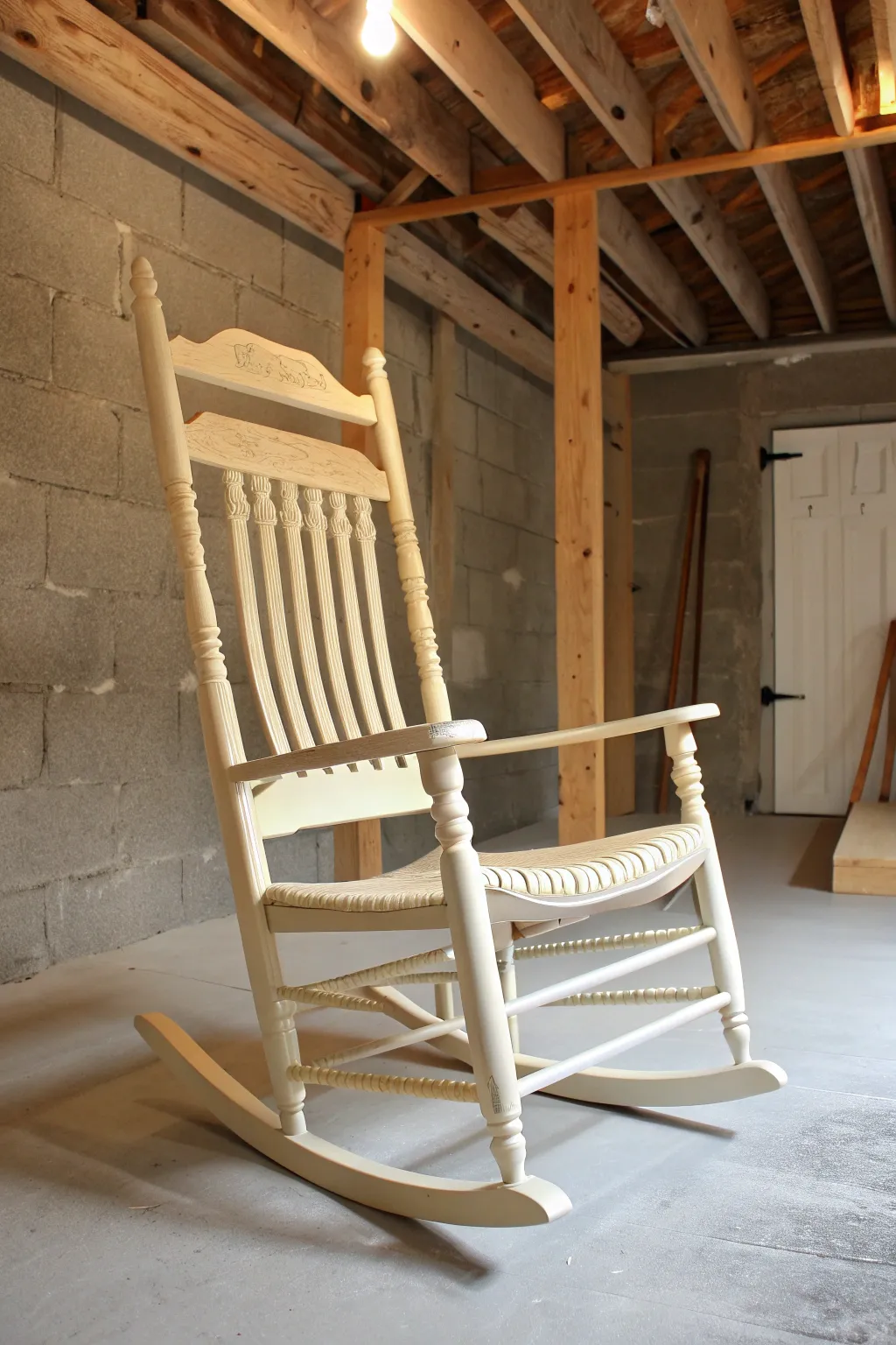 Transform your basement into a cozy retreat with the timeless elegance of farmhouse whites.