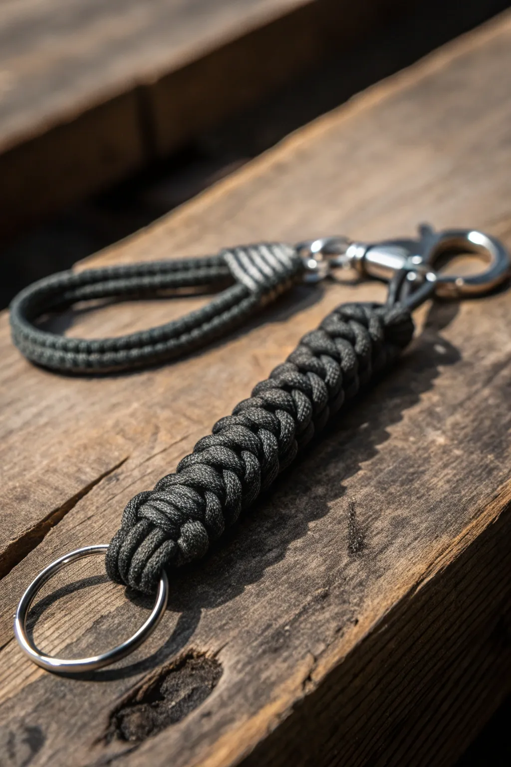 Elegance in Simplicity: Discover the art of minimalism with this expertly crafted thin line paracord keychain.