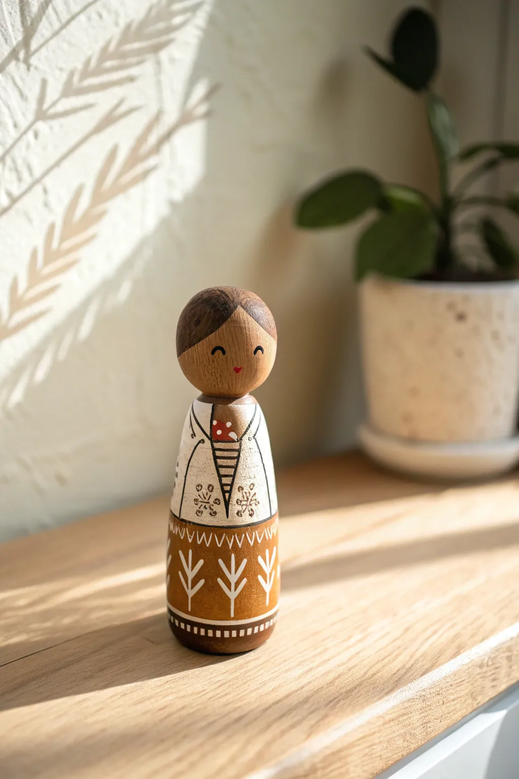 Celebrating diversity through the art of peg doll painting—reflecting the beautiful spectrum of humanity.