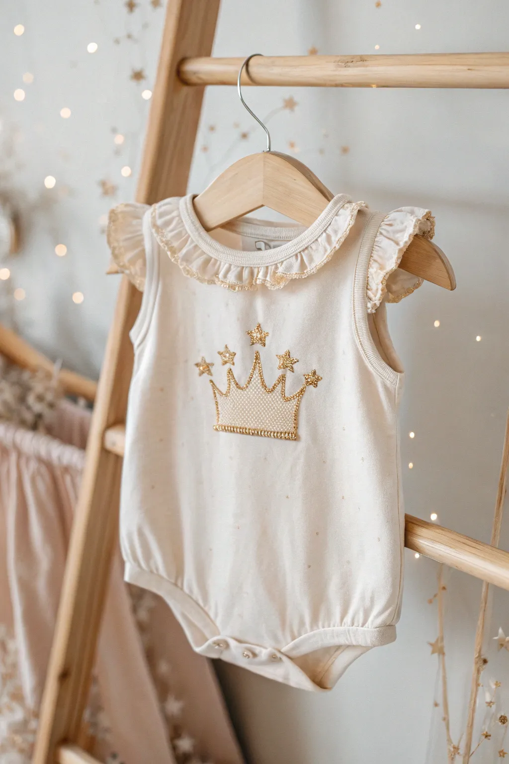 Fit for a little princess: A touch of royalty with minimalist elegance.