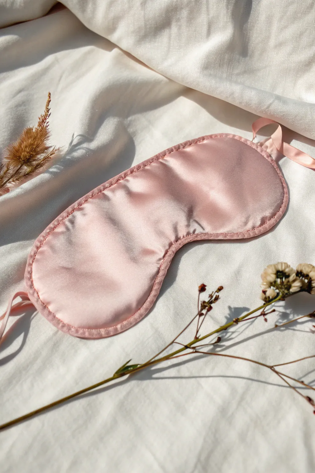 Indulge in tranquility with this luxurious silk pink eye mask, designed for ultimate relaxation and style.