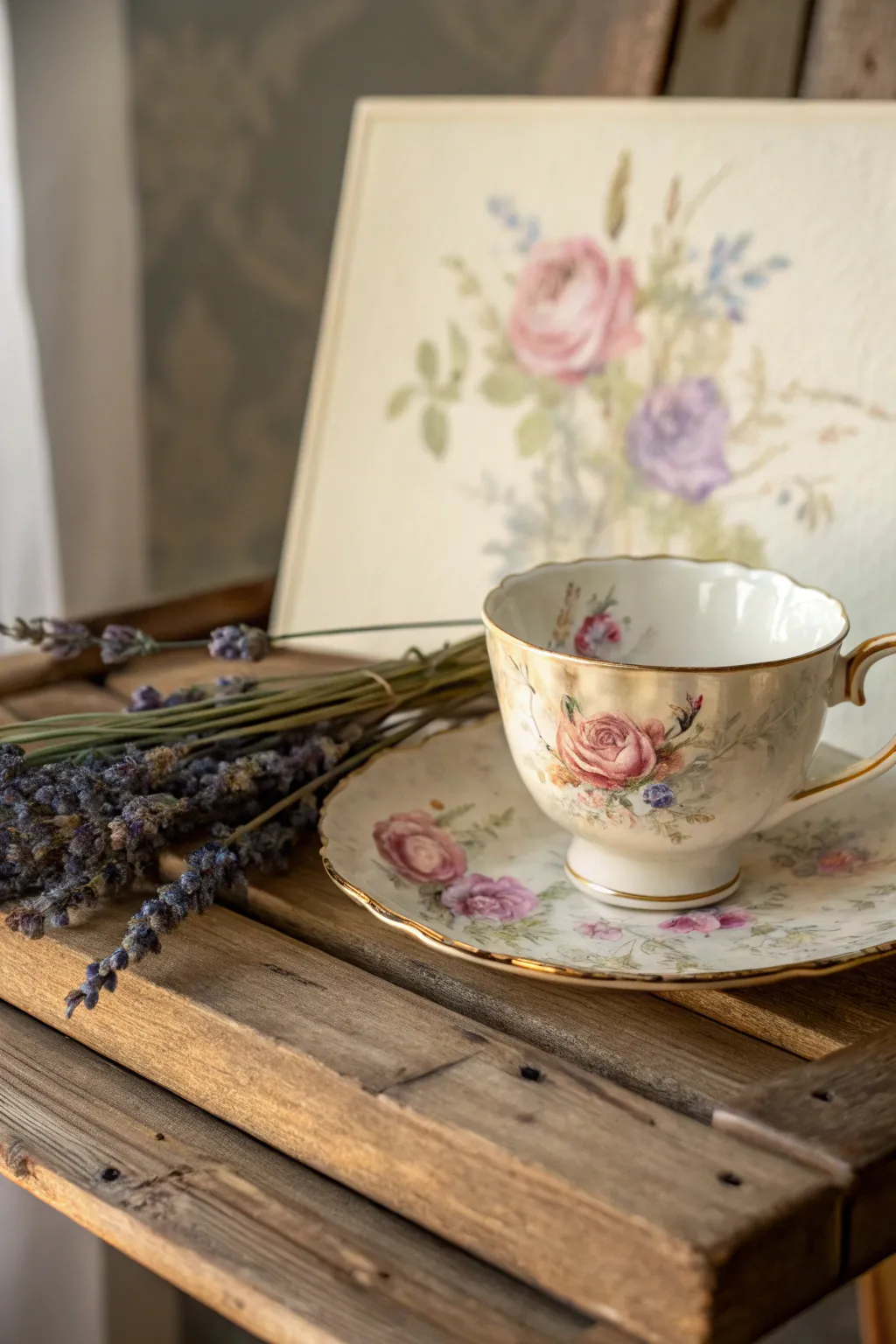 Embrace the charm of vintage elegance with this timeless acrylic masterpiece.