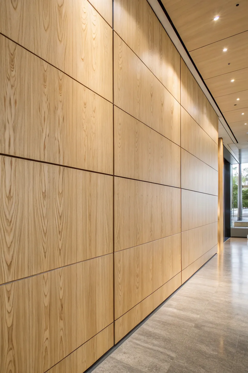 Transform your space with the elegance of a sleek plywood finish.