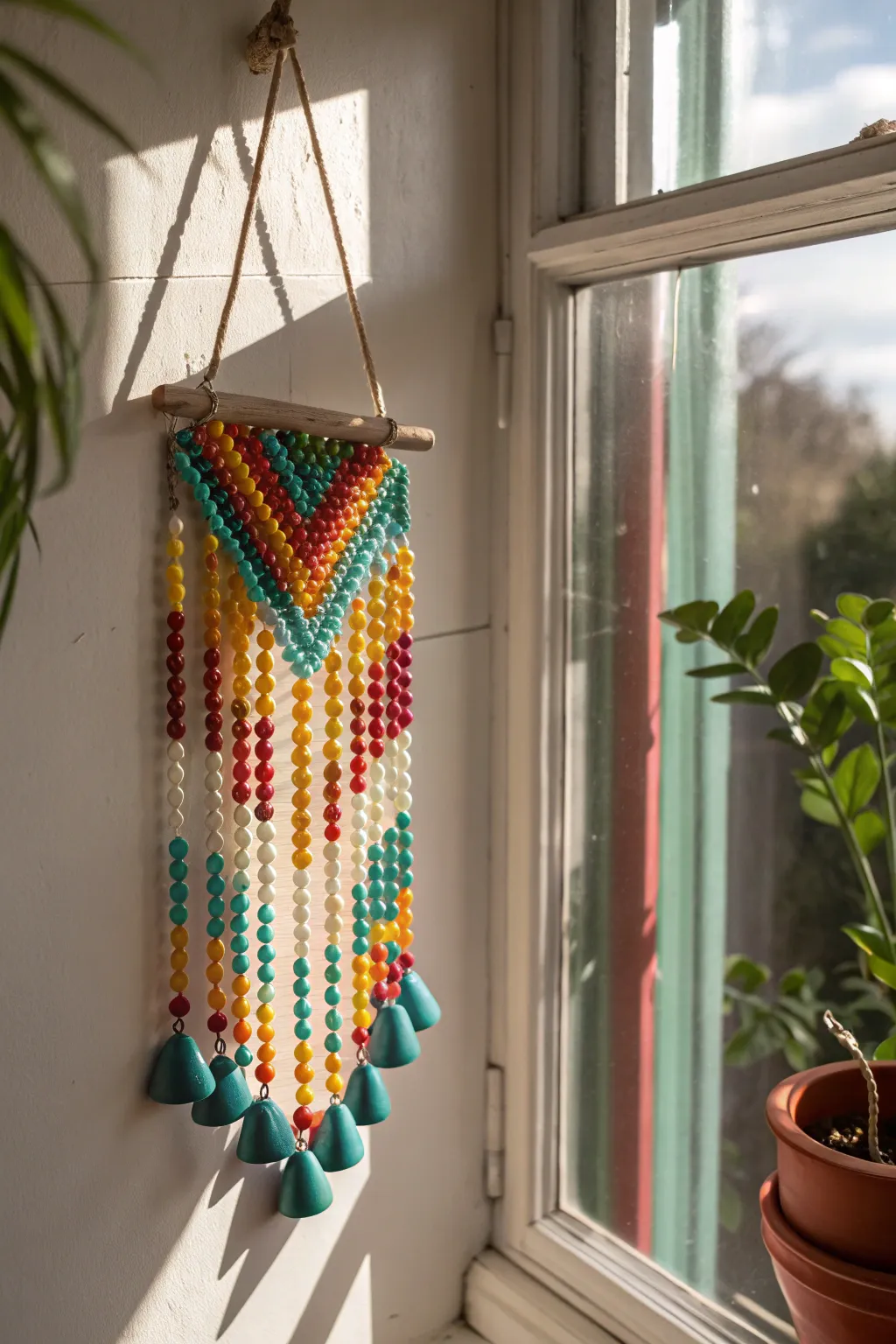 Catch the sun and spread the joy with a handcrafted pony bead suncatcher!