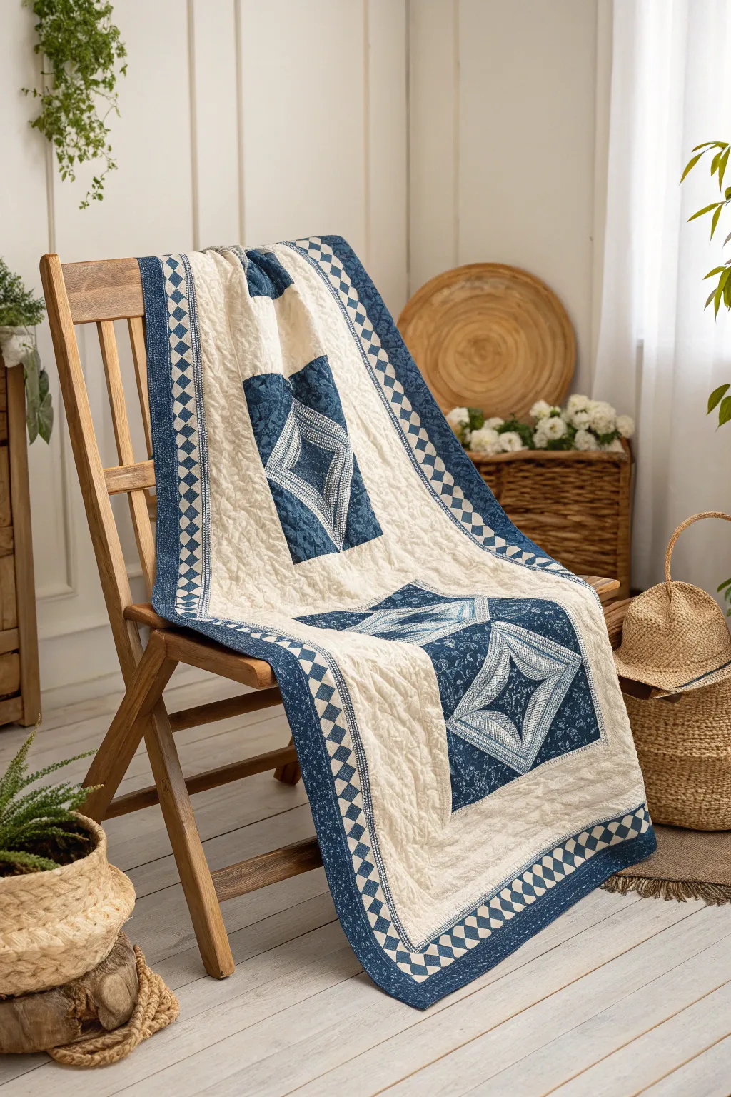 Enhance your quilt's charm with a bold border that makes patterns pop. Discover the art of framing with contrast.