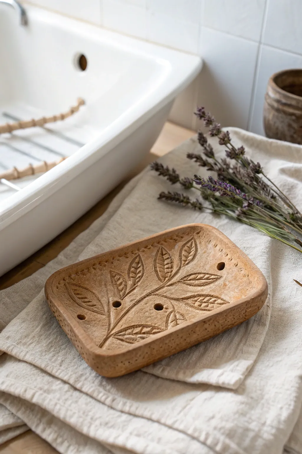 Elevate your bathroom decor with handcrafted elegance: Rustic soap dish for the modern minimalist.